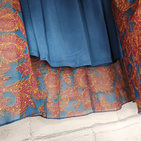 LuLaRoe Lola Skirt Womens Size Medium Pull On A Line Colorful Knee Length - Picture 8 of 11